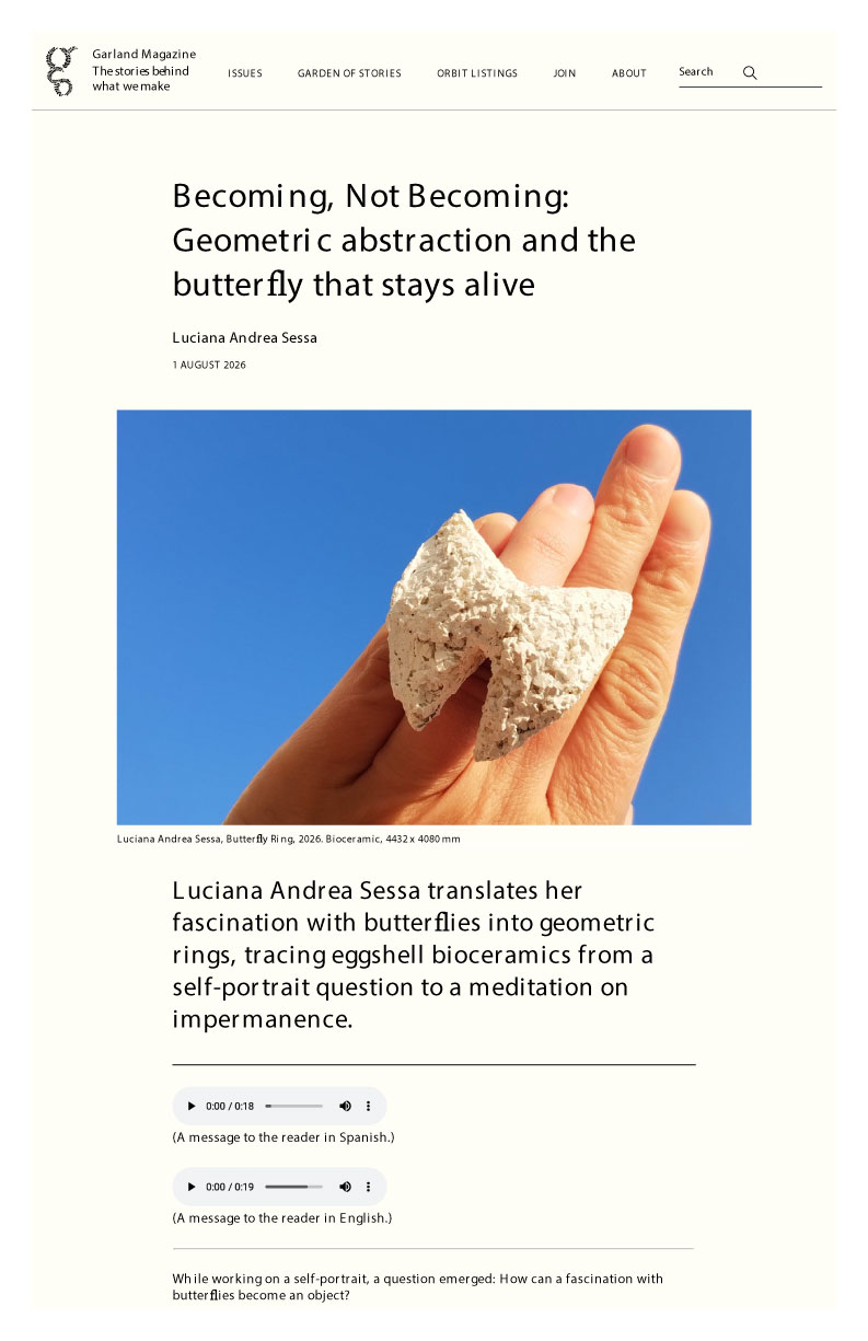 Luciana Andrea Sessa - Garland Magazine